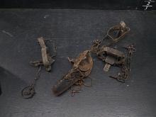Collection 5 Spring Loaded Animal Foot Traps