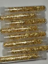 (8) Vials Of Large Guilded Gold Flake
