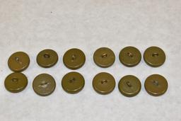 British. WWI Twelve Uniform Buttons