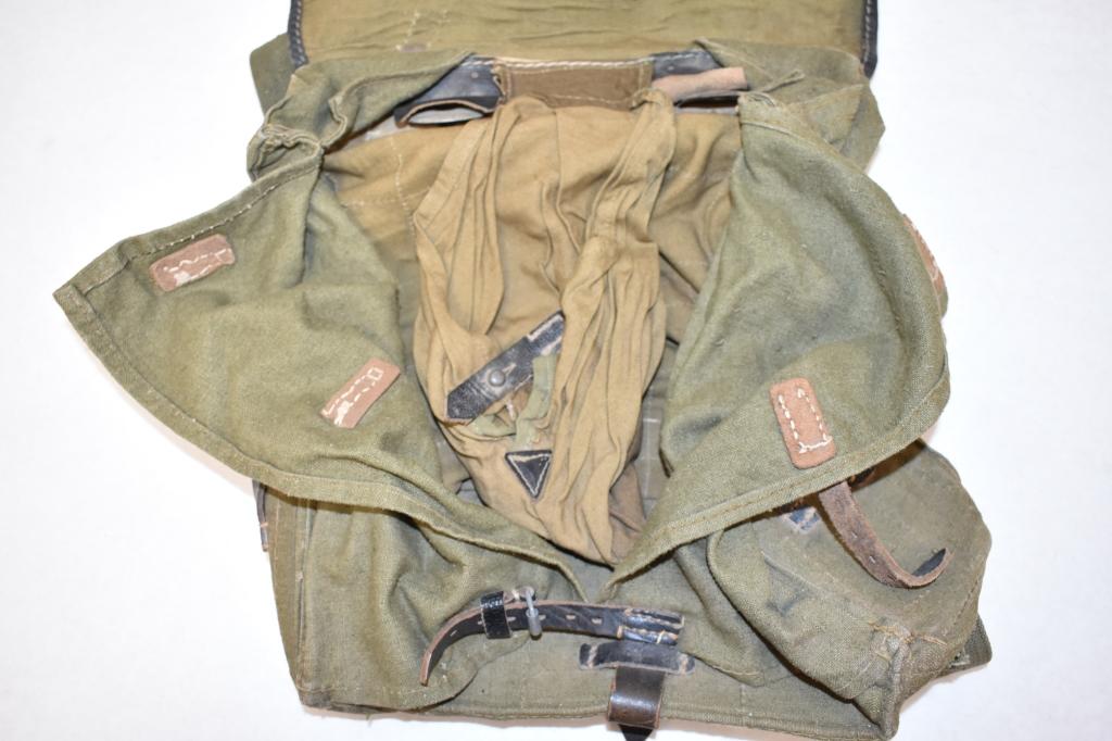 German. WWII Hitler Youth Horsehair Backpack