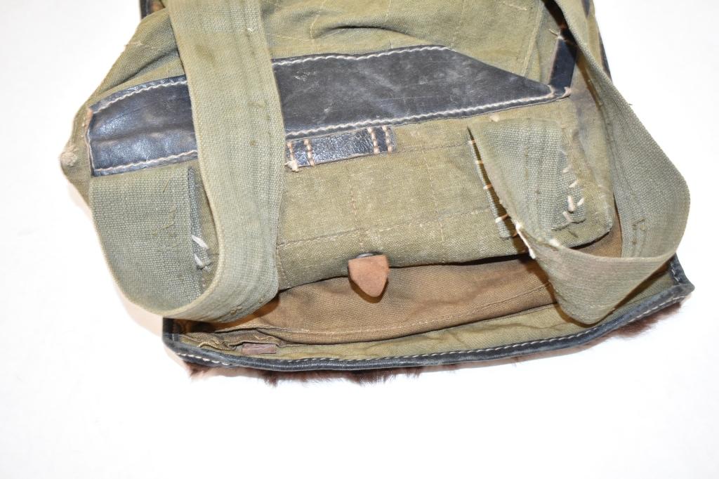 German. WWII Hitler Youth Horsehair Backpack