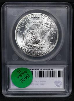 ***Auction Highlight*** 1971-s Silver Eisenhower Dollar Near Top Pop! 1 Graded ms68 BY SEGS (fc)