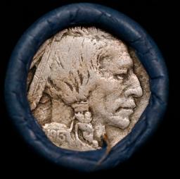 Buffalo Nickel Shotgun Roll in Old Bank Style 'Bell Telephone' Wrapper 1913 & d Mint Ends