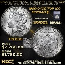 ***Auction Highlight*** 1900-o/cc Top 100 Morgan Dollar 1 Graded ms64+ BY SEGS (fc)