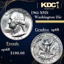 1965 SMS Washington Quarter 25c Grades sp68