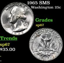 1965 SMS Washington Quarter 25c Grades sp67
