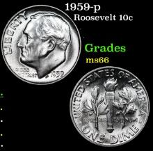 1959-p Roosevelt Dime 10c Grades GEM+ Unc