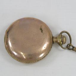 1900 Hamilton Full Hunter Pocket Watch with Chain