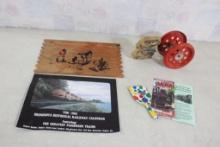 Pull Toy, Western Sign, Noisemaker, Historical RR