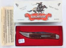 WINCHESTER W18 19100 CARTRIDGE SERIES KNIFE W/BOX & PAPERWORK