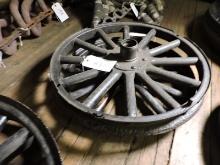 Lot of 2 Antique Wagon Wheels / Antique / Good Condition - not matching
