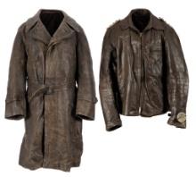 Two World War II Luftwaffe Aviation Officer's Coats