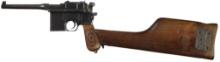 World War I German Mauser "Red 9" Broomhandle & Matching Stock