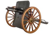 Hotchkiss 37mm 5-Barrel Revolving Cannon with Iron Carriage