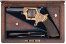 Cased Engraved Tranter Patent Single Action Revolver