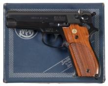 Steel Frame Smith & Wesson Model 39 Pistol with Box