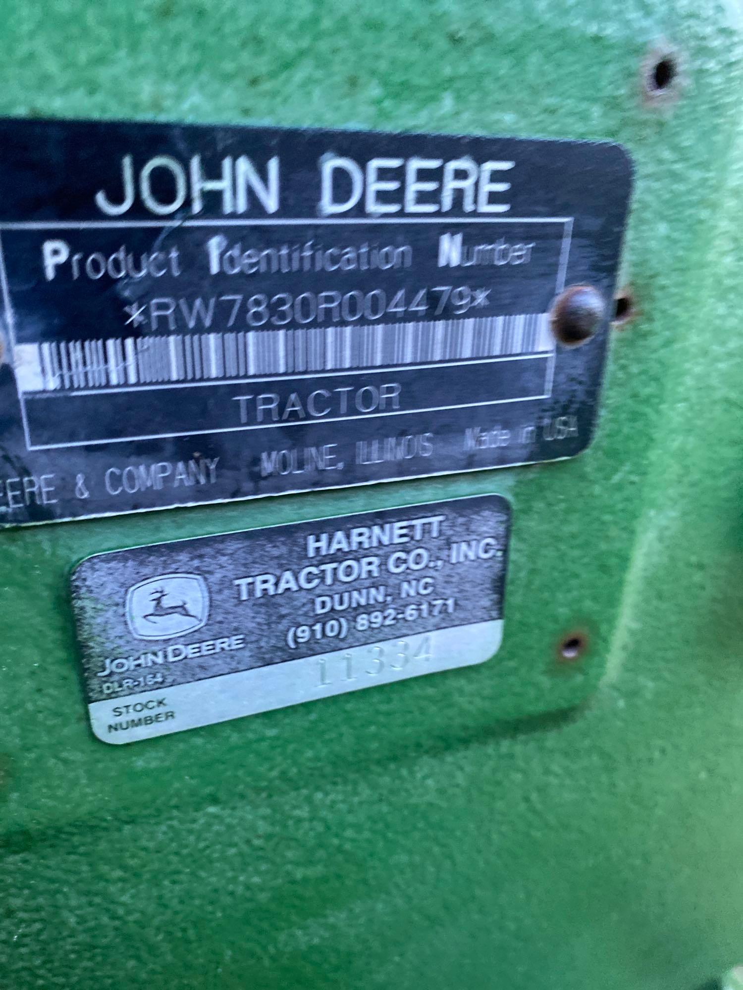 John Deere 7830 Tractor