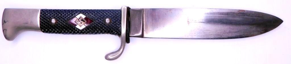 German WWII Hitler Youth HJ Knife and Scabbard