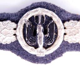 German WWII Luftwaffe Silver Bomber Clasp