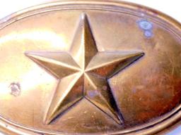US Civil War Union Texas Cartridge Box Plate