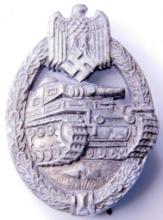 German WWII Army Heer Silver Tank Assault Badge