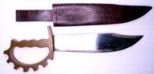 US WWII V44 RANGER Combat Fighting Knife and Scabbard