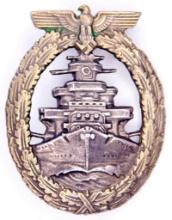 German WWII Naval Kreigsmarine High Seas Fleet Badge