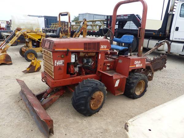 DITCH WITCH 3610 DIESEL TRENCHER NOT RUNNING