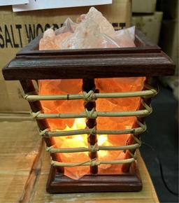 ZENNERY HIMALAYAN SALT ROCKS IN WOODEN BASKET (NEW)