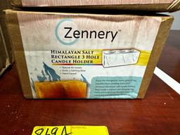 ASSORTMENT OF ZENNERY HIMALAYAN SALT HOLDERS (NEW) (YOUR BID X QTY = TOTAL $)