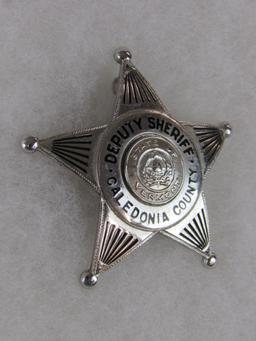Original Obsolete Police Deputy Sheriff Badge Caledonia County, Vermont
