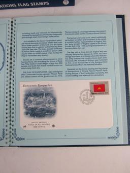 Collection (8 Volumes) 1981 - 1989 United Nations Flag Stamps