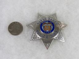 Original Obsolete Police Badge North Ogden, Utah