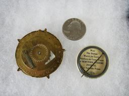 1938 Radio Orphan Annie Decoder Badge & 1930's Popeye Pin
