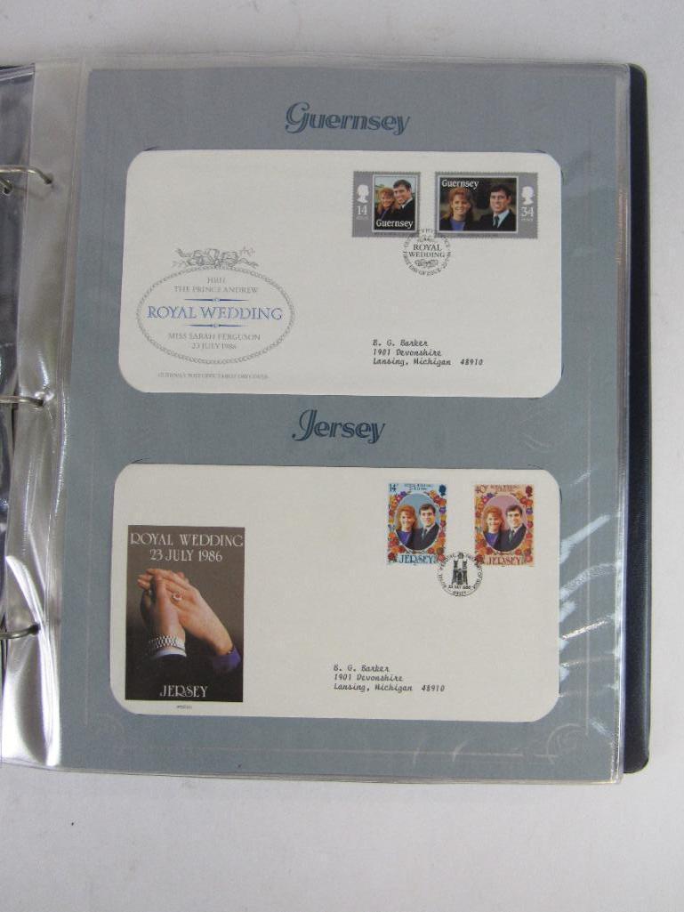 Complete 1986 Full Album "The Prince Andrew Royal Wedding" First Day Cover / Stamp Collection