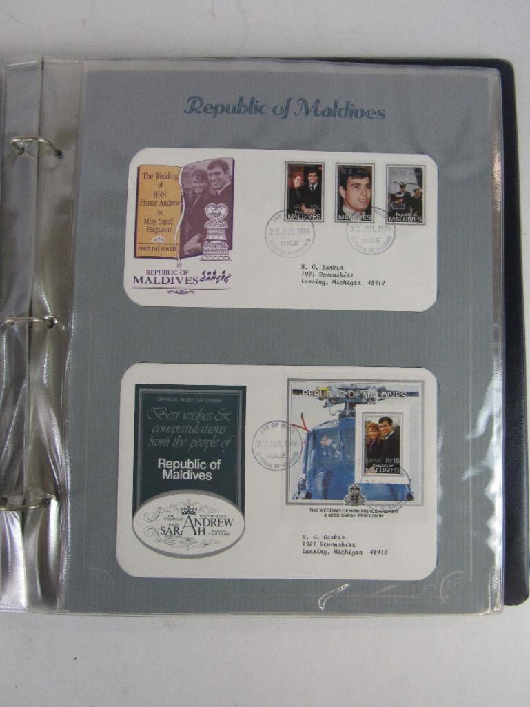 Complete 1986 Full Album "The Prince Andrew Royal Wedding" First Day Cover / Stamp Collection