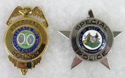 (2) Original Obsolete Special Police Badges- State of West Virginia, South Carolina