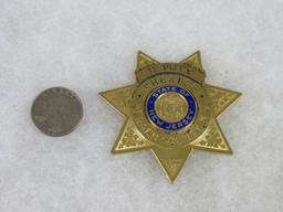 Original Obsolete Police Deputy Sheriff Badge Bergen County, New Jersey