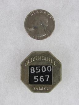 Antique Oldsmobile/ GMC Employee Worker Badge