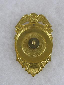 Original Obsolete Auxiliary Police Asst. Chief Badge Charleroi, Pennsylvania
