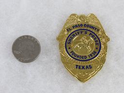 Original Obsolete El Paso County, Texas Sheriff's Posse Badge- Named
