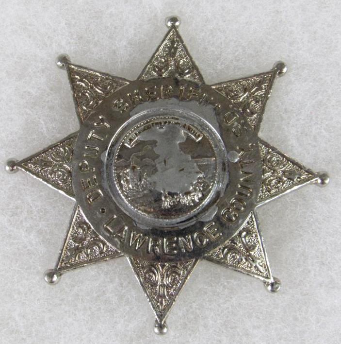Antique Deputy Sheriff Police Badge- Lawrence County, South Dakota