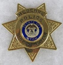 Original Reserve Police Badge- Santaquin, Utah