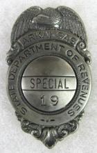 Antique Arkansas State Department of Revenues Badge