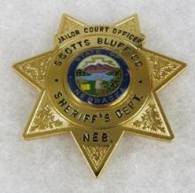 Original Obsolete Police "JAILER/ COURT OFFICER" Badge Scott's Bluff County, Nebraska