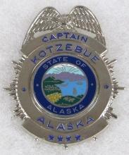 Original Obsolete Police Badge Captain Kotzebue, Alaska