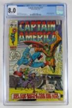 Captain America #127 (1970) Silver Age Stan Lee Story CGC 8.0