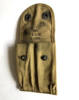 WWI M1911 DOUBLE MAG POUCH P.B. & CO. 1918