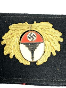 WWII GERMAN WOUNDED VETERANS ARMBAND & 2 PINS