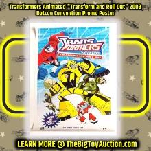 Transformers Animated "Transform and Roll Out" 2008 Botcon Convention Promo Poster